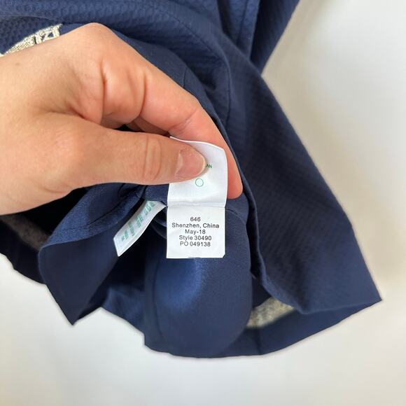 Lilly Pulitzer Vena Halter Neck Embroidered Mini Shift Dress Blue 00 - Picture 5 of 7